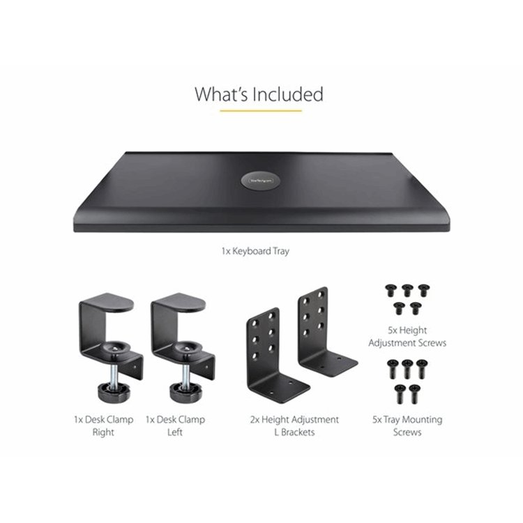 Under-Desk Keyboard Tray Adjustable