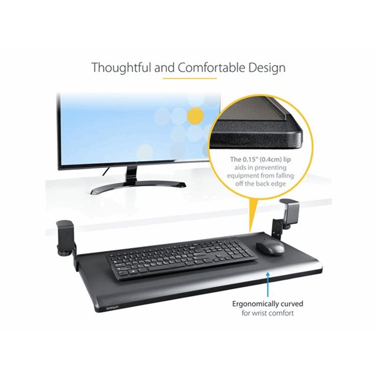 Under-Desk Keyboard Tray Adjustable