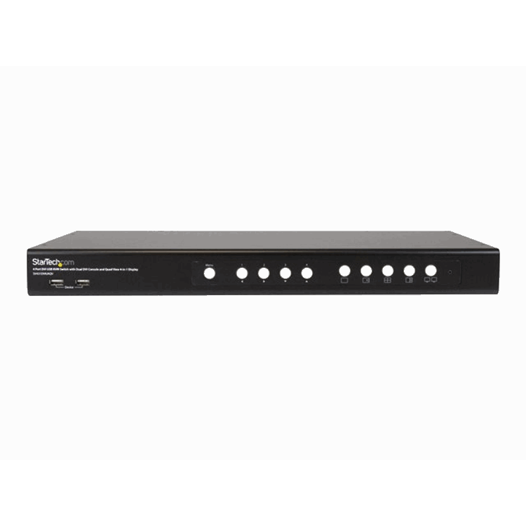 4 Port DVI Quad-View KVM Switch