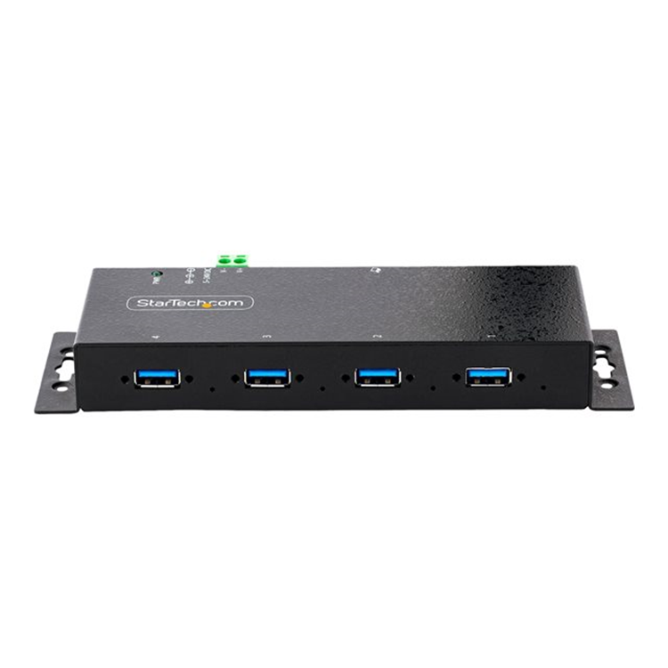 4-Port Industrial USB 3.0 Hub Metal