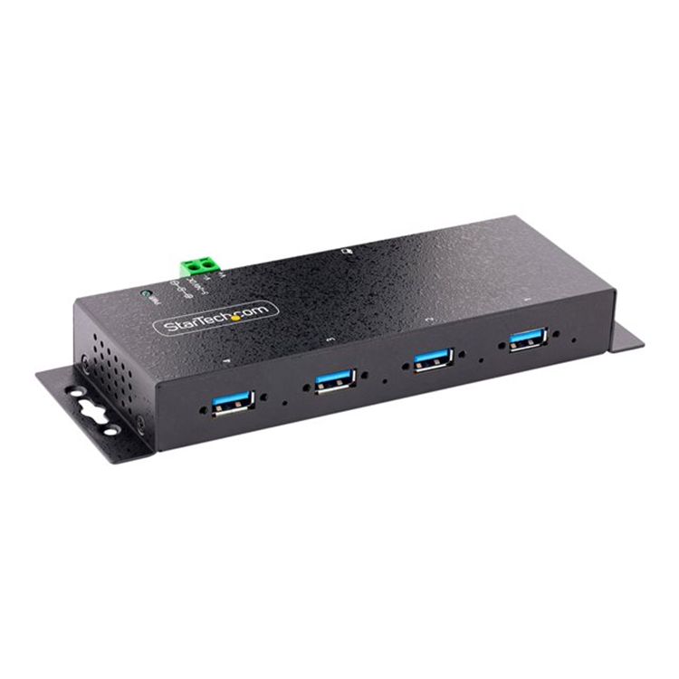 4-Port Industrial USB 3.0 Hub Metal