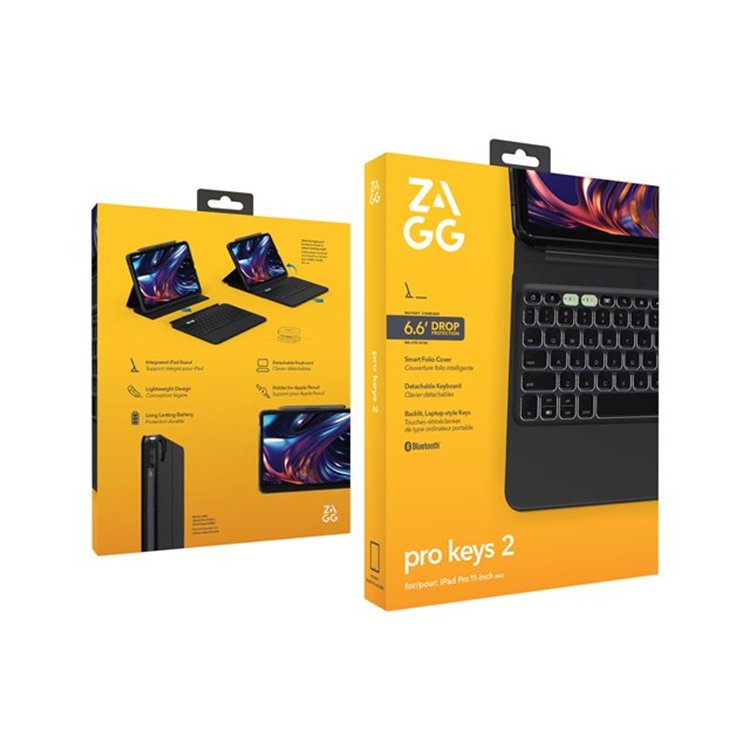 ZAGG KB ProKey 2 iPad Pro 11 M4 Bl Germa ZAGG KB ProKey 2 iPad Pro 11 M4 Bl Germa