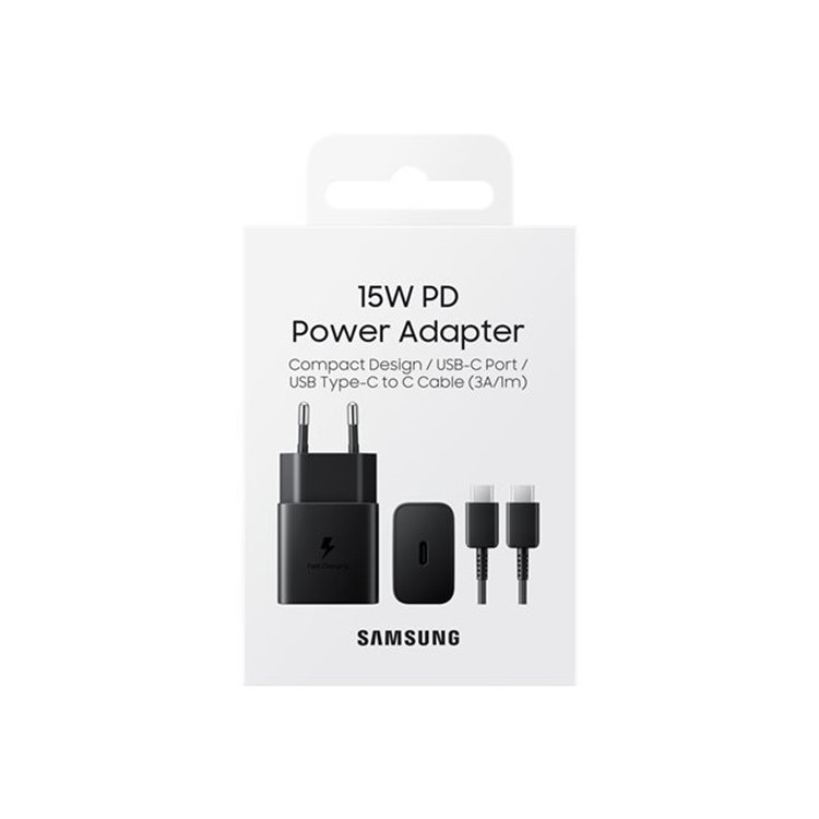 Samsung 15W Power Adapter Black Samsung 15W Power Adapter Black