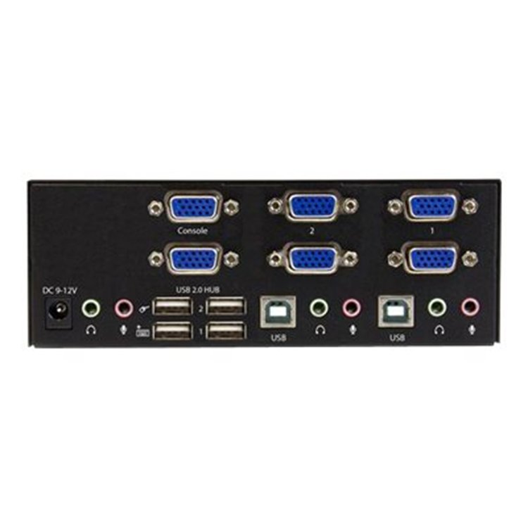 2-port KVM Switch w/ Dual VGA - USB 2.0