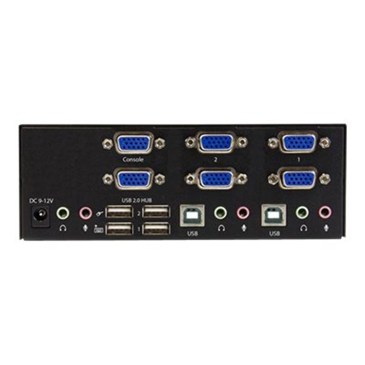 2-port KVM Switch w/ Dual VGA - USB 2.0