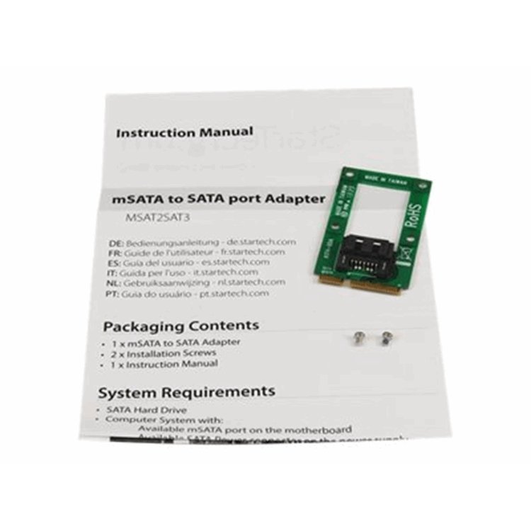 mSATA to SATA 7 pin Adapter mSATA to SATA 7 pin Adapter
