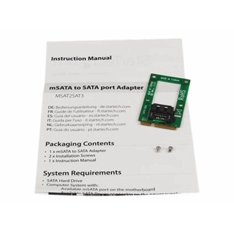 mSATA to SATA 7 pin Adapter