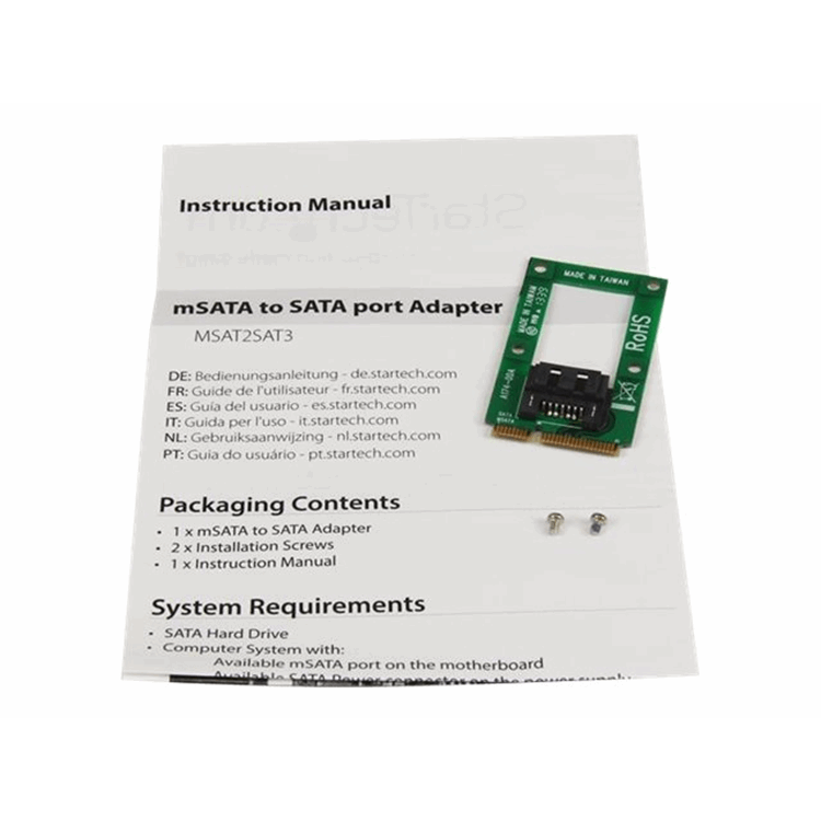 mSATA to SATA 7 pin Adapter