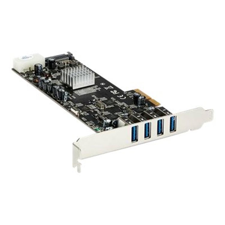 4 Port Quad Bus PCIe USB 3.0 Adapter Car