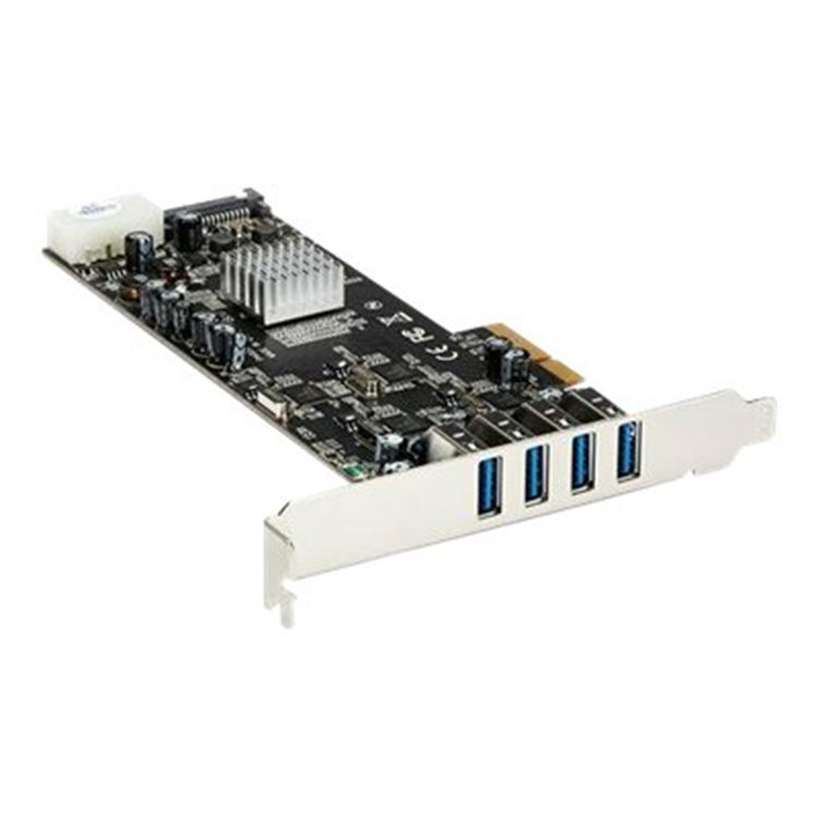 4 Port Quad Bus PCIe USB 3.0 Adapter Car