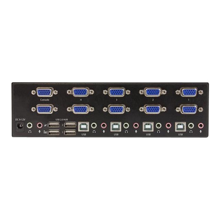 4-port KVM Switch w/ Dual VGA - USB 2.0
