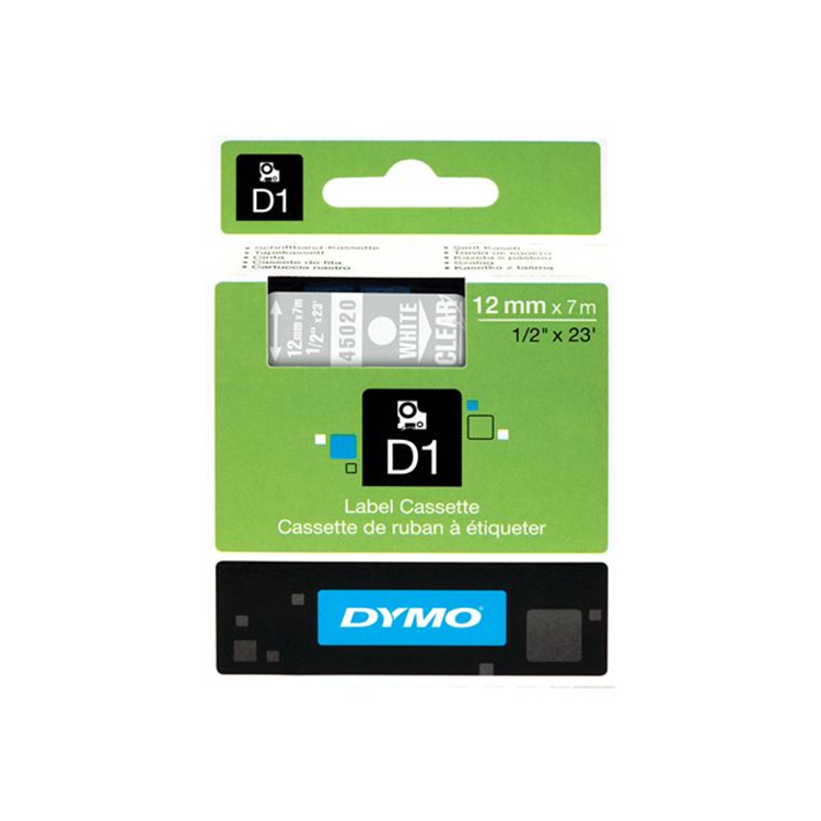 TAPE 12MMX7M WIT/TRANSPARANT