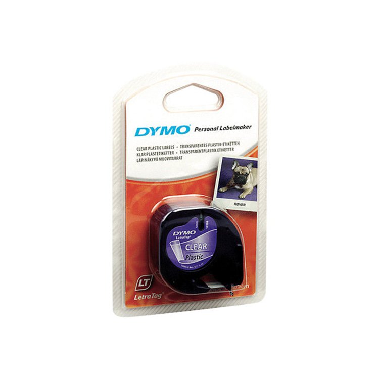 LETRATAG TAPE PLASTIC TRANSPARANT