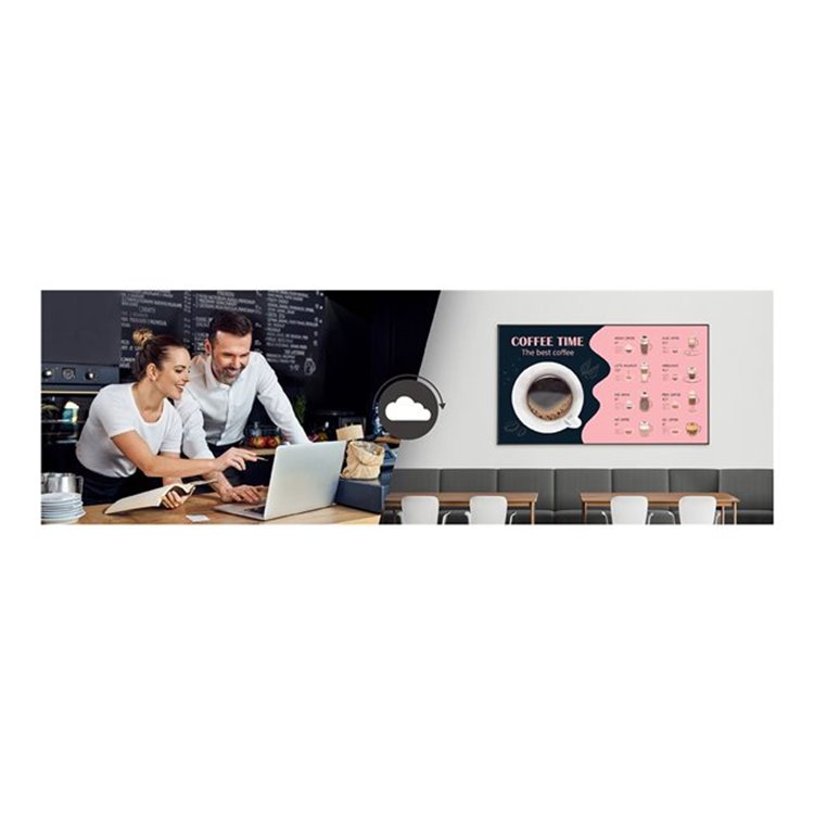 UH5N-M series - 75 inch - 4K Ultra HD Digital Signage Display - 3840x2160 - 500 cd/m2