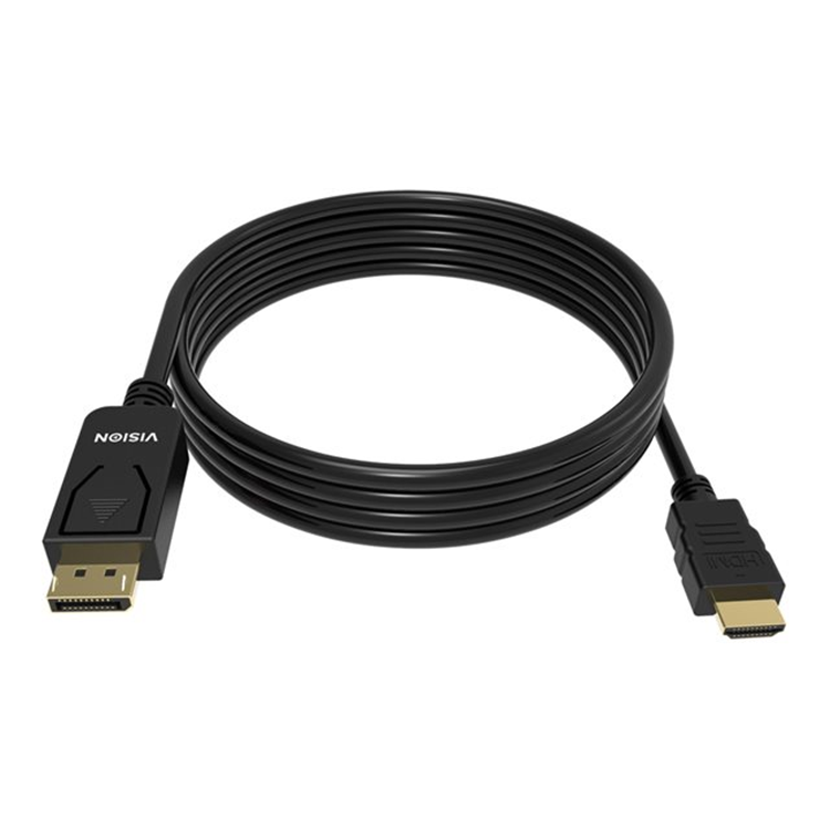 VISION 2m Black DP to HDMI cable