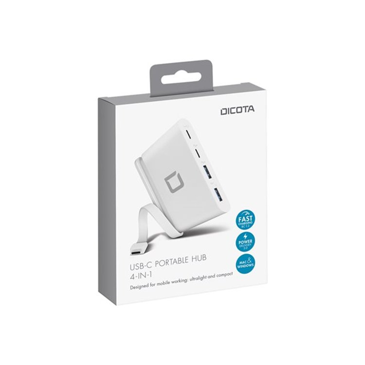 DICOTA USB-C Portable Hub 4-in-1