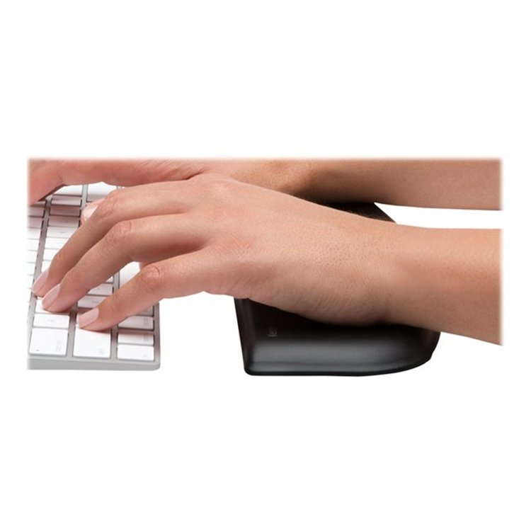ErgoSoft Wrist Rest Flat Cmpct Kybrd Blk