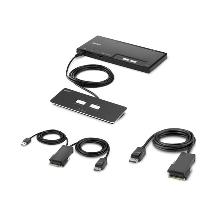 BELKIN 2-Port Single Head DP KVM Switch BELKIN 2-Port Single Head DP KVM Switch