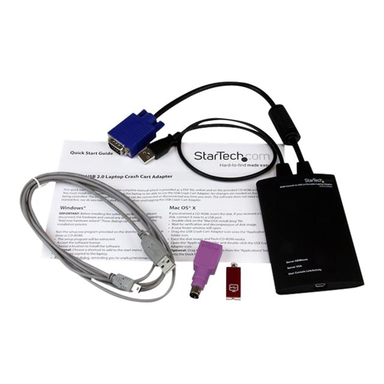 KVM CONSOLE TO USB 2.0 PORTABLE LAPTOP C