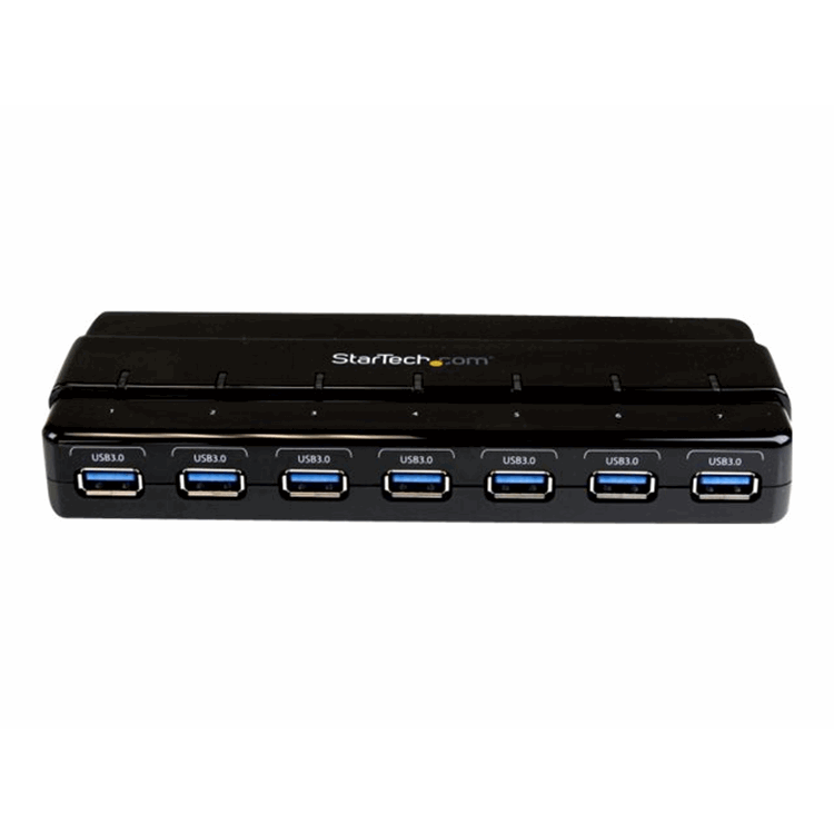 7 Port SuperSpeed USB 3.0 Hub w/ Adapter