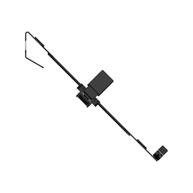 VISION Monitor Desk Post Dual Black