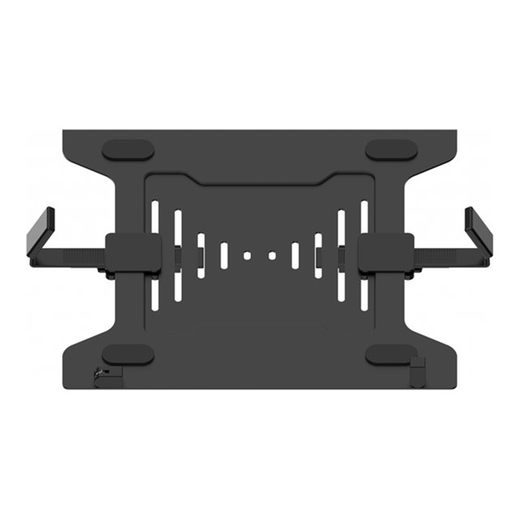 VISION Monitor Desk Post Dual Black