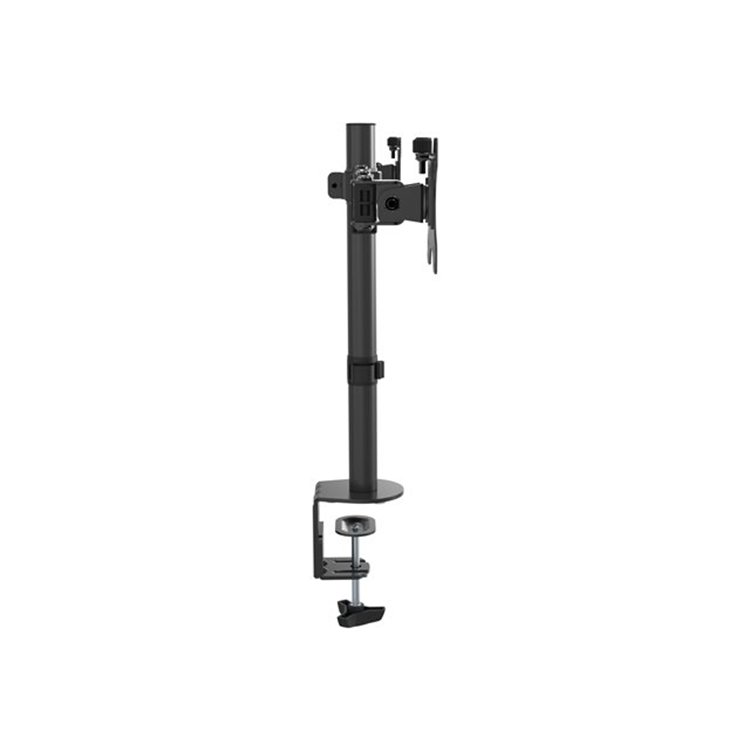 VISION Monitor Desk Post Dual Black VISION Monitor Desk Post Dual Black