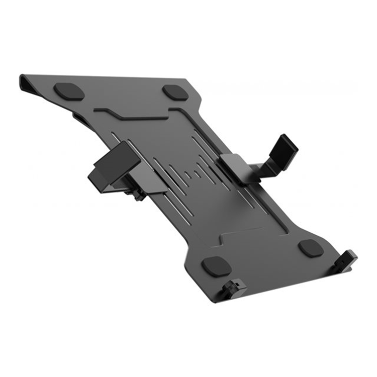 VISION Monitor Desk Post Dual Black