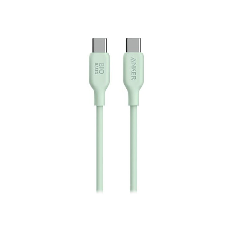 543 USB-C to USB-C Cable (Bio-Based 3ft) B2B - Europe (excluded UK plug) Green Iteration 1
