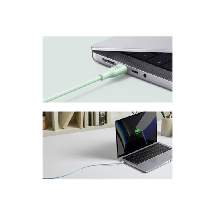 543 USB-C to USB-C Cable (Bio-Based 3ft) B2B - Europe (excluded UK plug) Green Iteration 1
