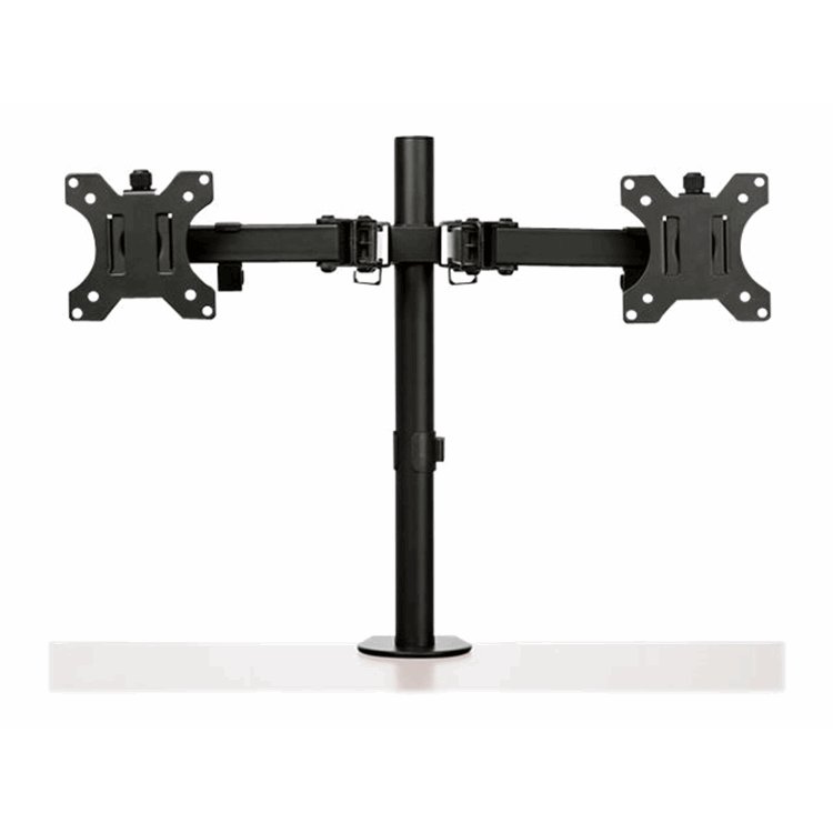 Monitor Arm - Dual - Crossbar - Steel
