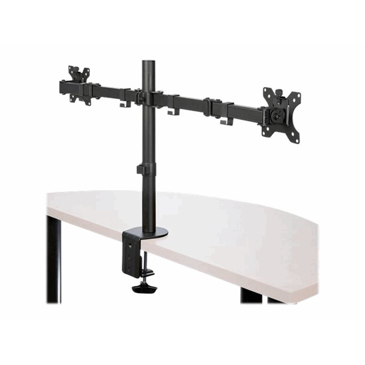 Monitor Arm - Dual - Crossbar - Steel