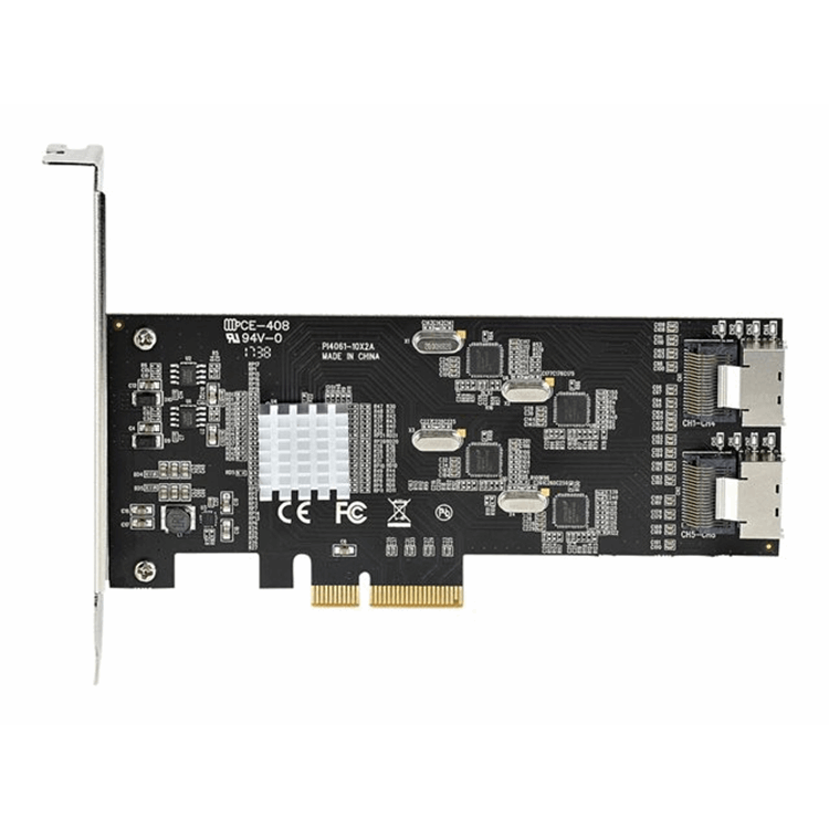 8 Port 6Gbps SATA PCIe Card Controller
