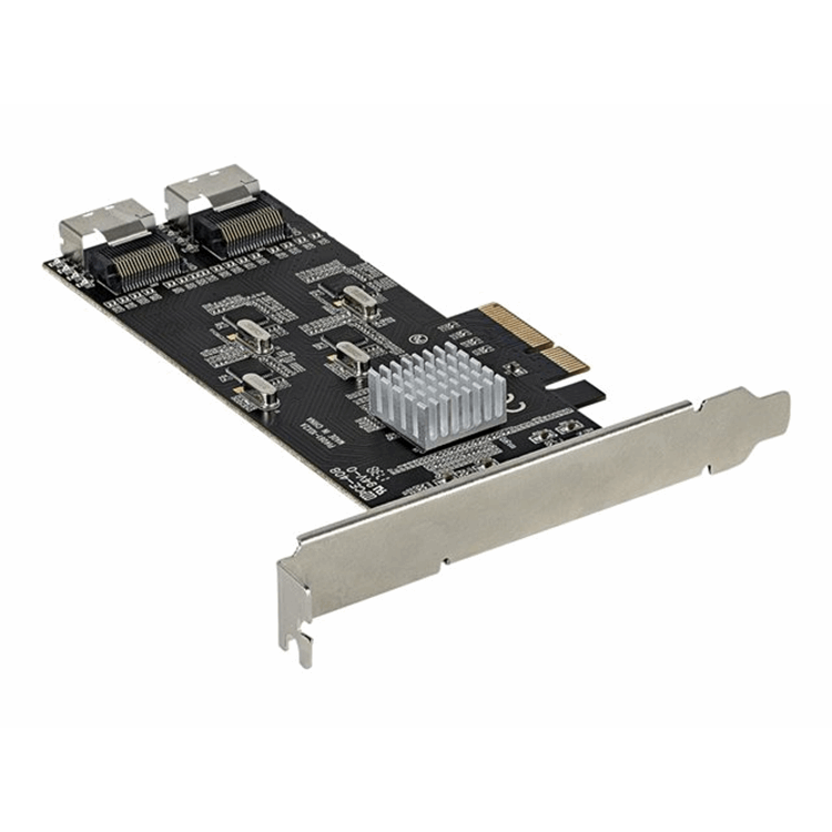 8 Port 6Gbps SATA PCIe Card Controller