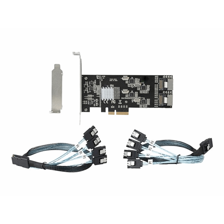 8 Port 6Gbps SATA PCIe Card Controller