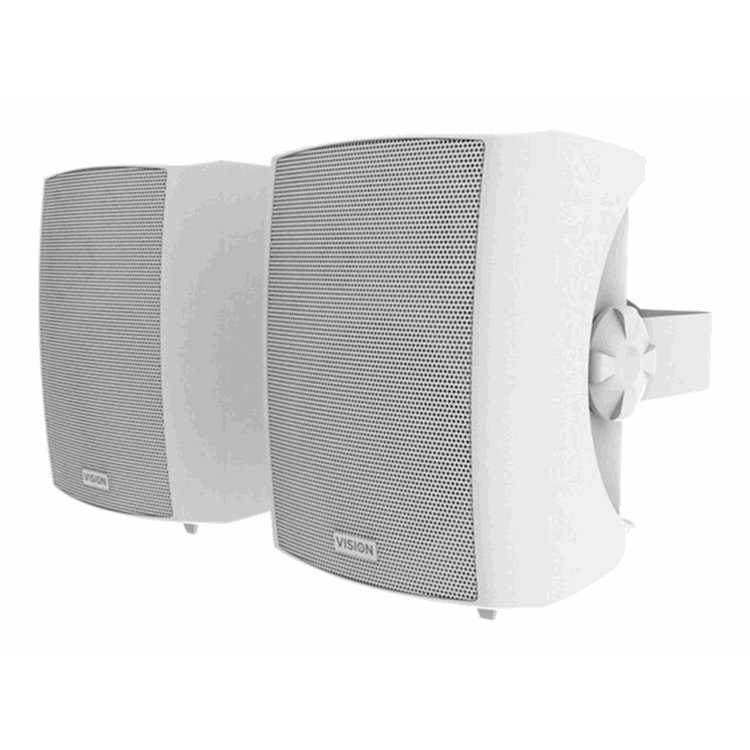 VISION 5.25" Pair White Wall Speakers VISION 5.25" Pair White Wall Speakers