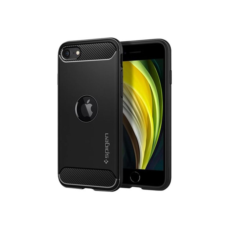 Spigen iPh SE 2020 Rugg Armor Matte Bla