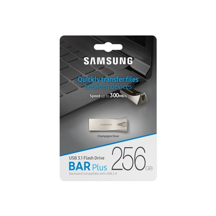 256GB BAR PLUS USB - CHAMPAGNE SILVER