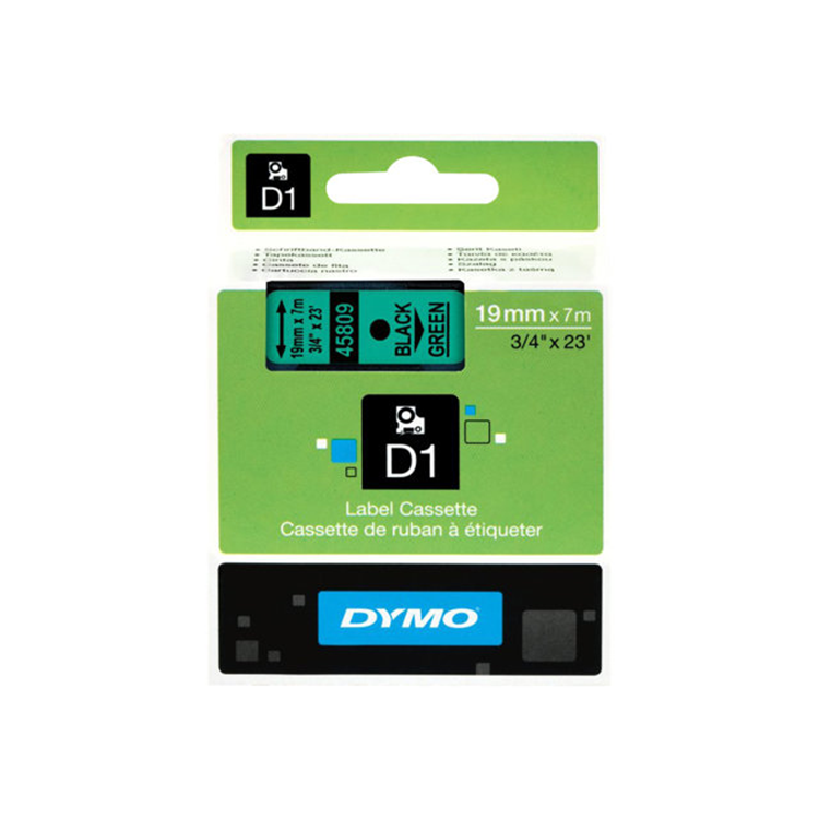 TAPE 19MMX7M ZWART/GROEN