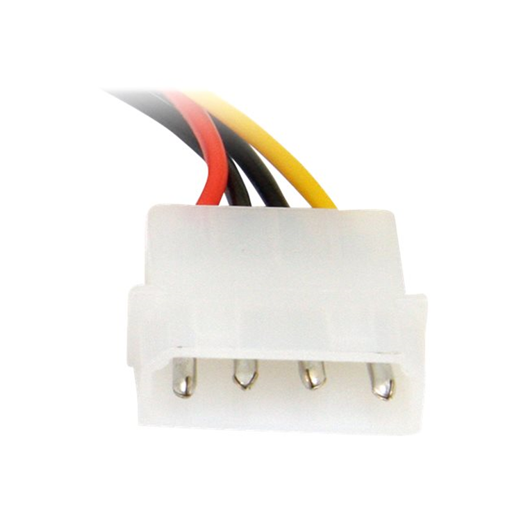 6in 4 Pin Molex to Right Angle SATA Powe