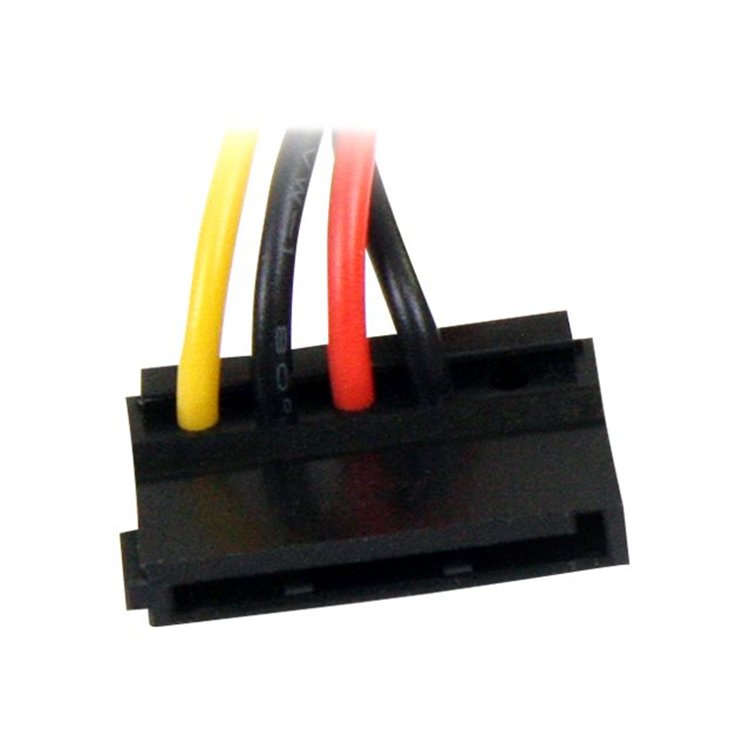 6in 4 Pin Molex to Right Angle SATA Powe