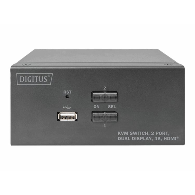 KVM Switch 2 Port Dual Display Desktop H