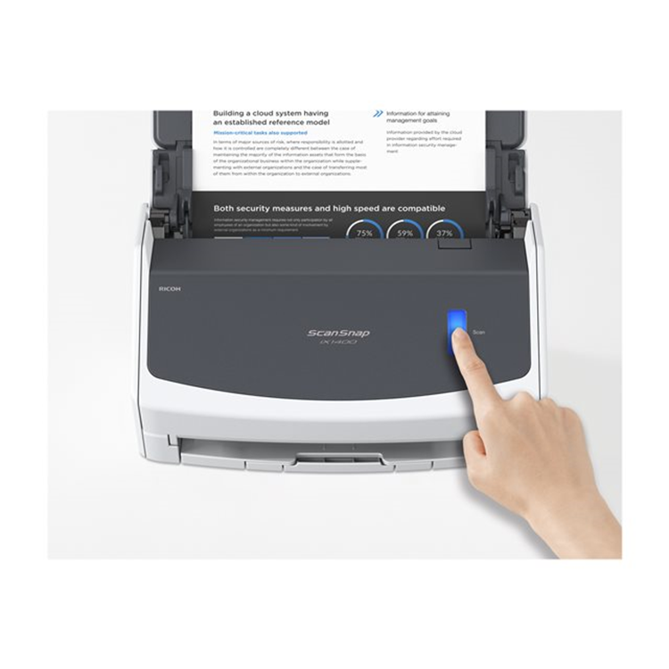 40ppm/80ipm A4 Duplex ADF USB3.2 LED Desktop Scanner.