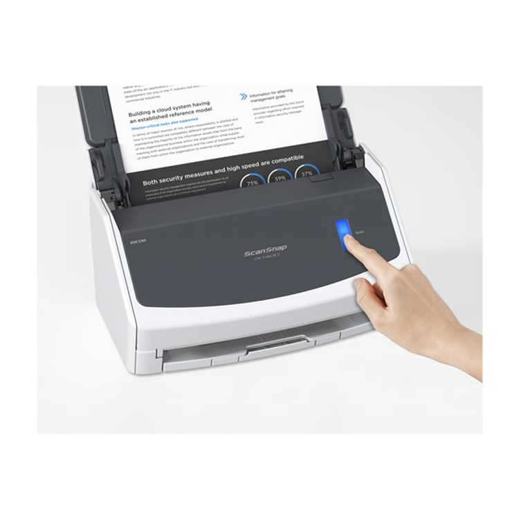 40ppm/80ipm A4 Duplex ADF USB3.2 LED Desktop Scanner.
