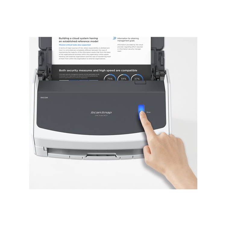 40ppm/80ipm A4 Duplex ADF USB3.2 LED Desktop Scanner.