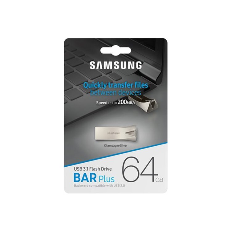 USB BAR PLUS 64GB Champagne silver