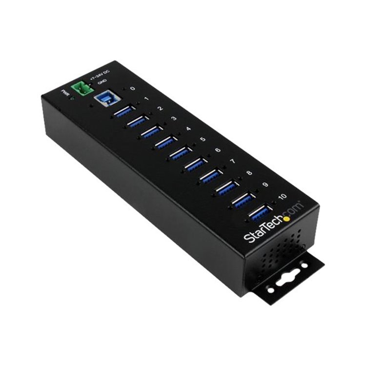 10 Port Industrial USB 3.0 Hub - Metal 10 Port Industrial USB 3.0 Hub - Metal