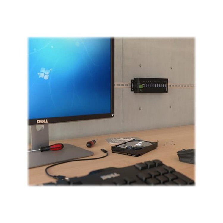 10 Port Industrial USB 3.0 Hub - Metal 10 Port Industrial USB 3.0 Hub - Metal