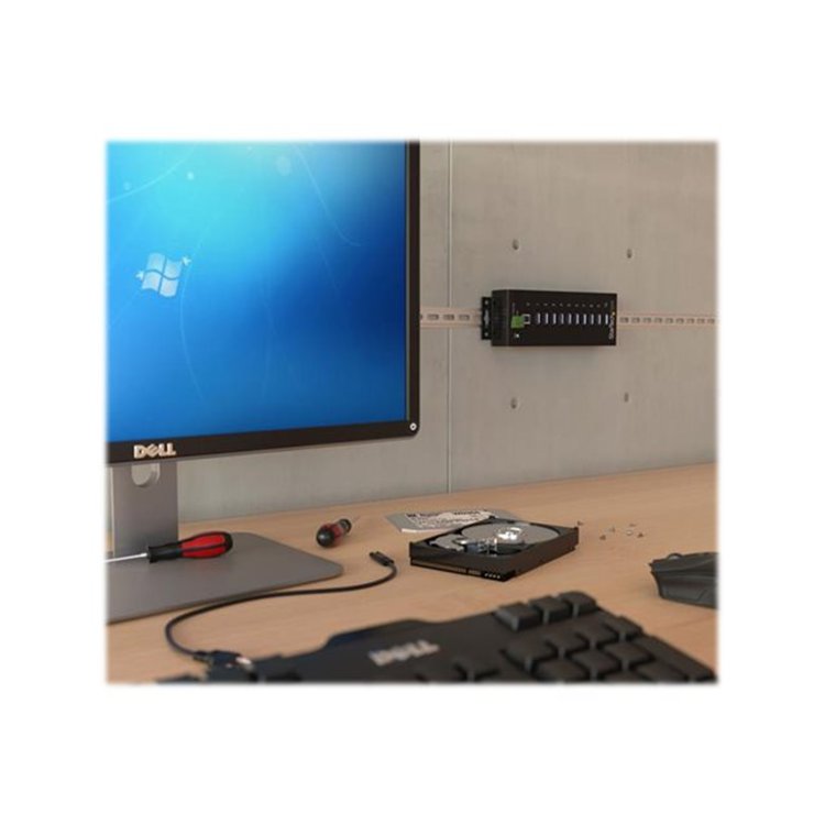 10 Port Industrial USB 3.0 Hub - Metal 10 Port Industrial USB 3.0 Hub - Metal