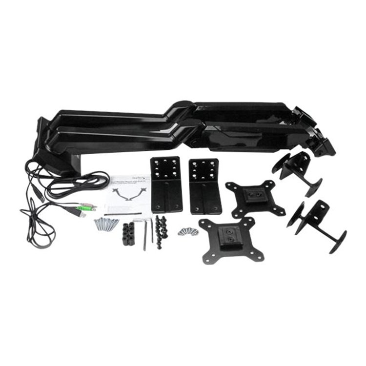 Dual Monitor Mount with 2 Port USB